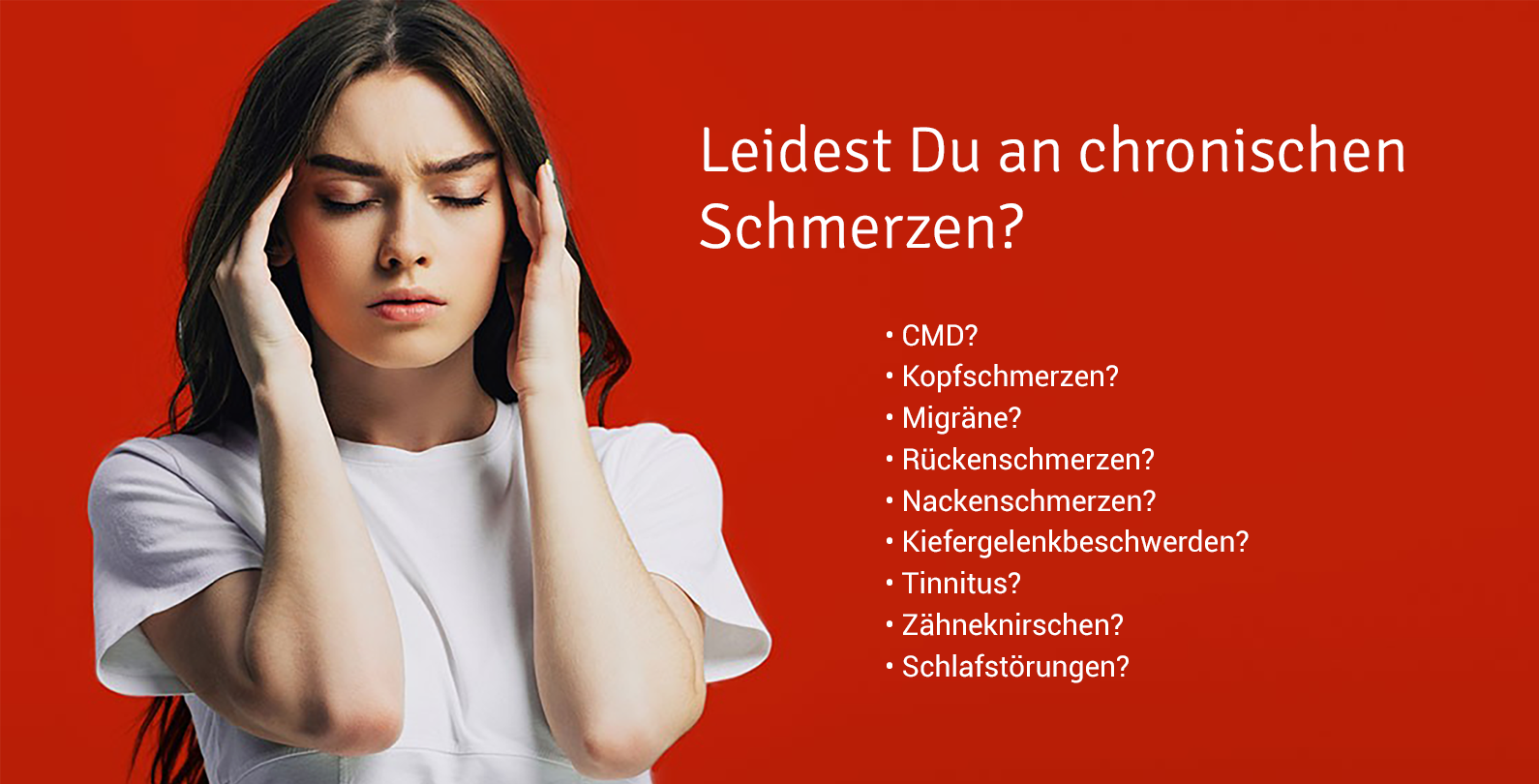 CMD-Schmerztherapie - Symptome, Behandlung Kieferorthopäde Köln Rodenkirchen - Dr. Schupp & Dr. Funke