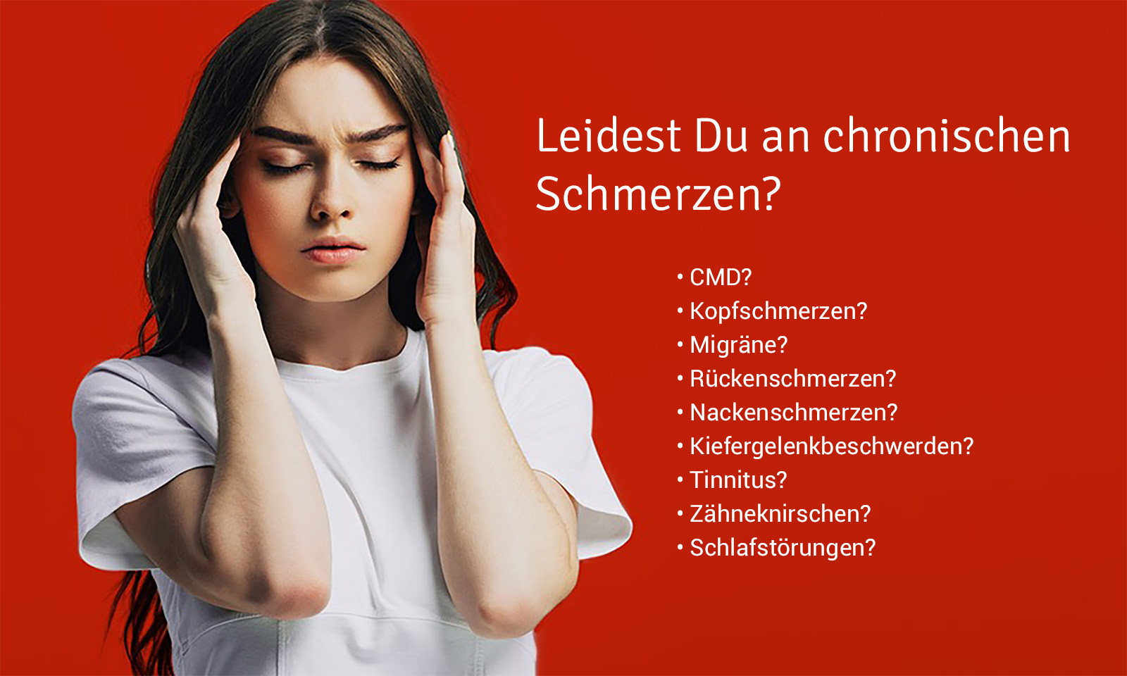 CMD-Schmerztherapie - Symptome, Behandlung Kieferorthopäde Köln Rodenkirchen - Dr. Schupp & Dr. Steinmaier